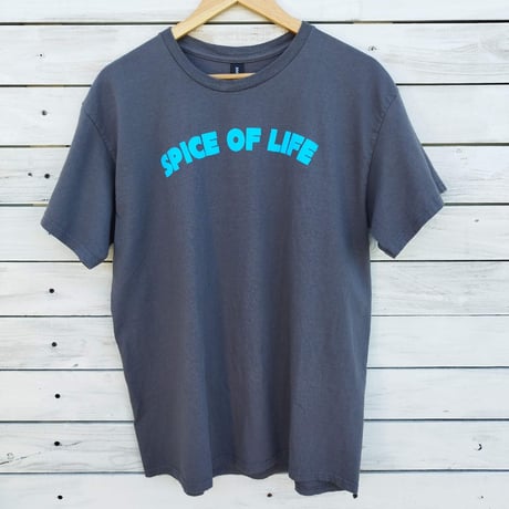 当店オリジナルTシャツ　事務所カレーキャット　チャコールグレー