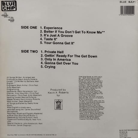 【LP】 Barbara Jean English  / Experience