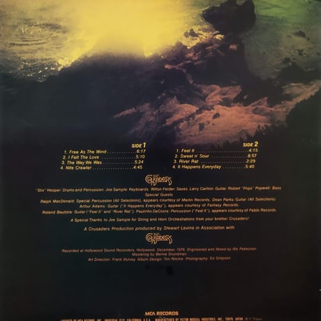 【LP】 The Crusaders / Free As The Wind