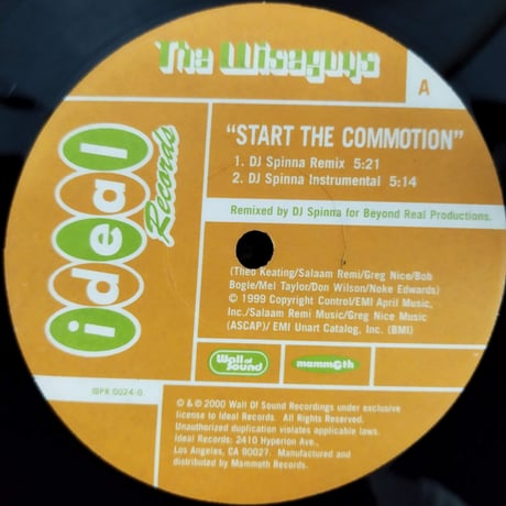 【12】 The Wiseguys / Start The Commotion