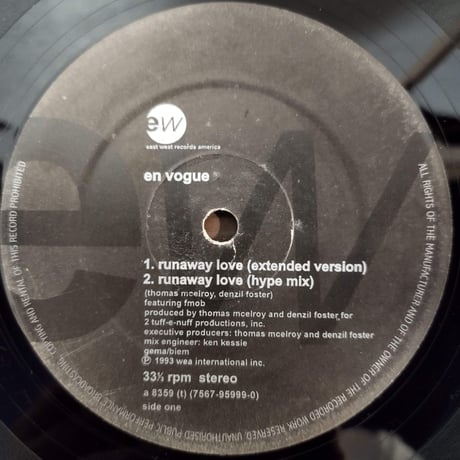 【LP】 En Vogue / Runaway Love
