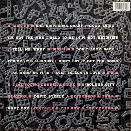 【LP】 Fine Young Cannibals / The Raw & The Cooked