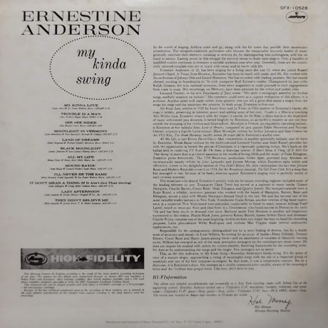 【LP】 Ernestine Anderson / My Kinda Swing