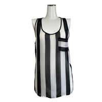 Sheer Stripe Tank Top