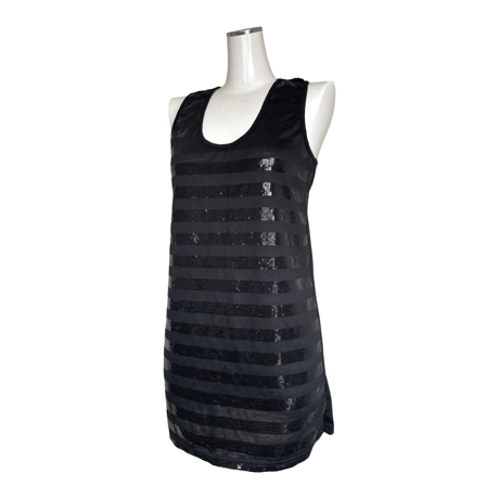 Sequin Stripe Tank Dress