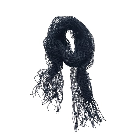 Goth Mesh Fringe Scarf