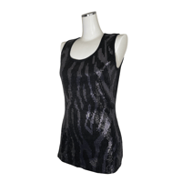 Zebra Sequin Tank