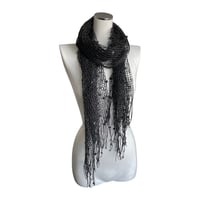 Goth Mesh Fringe Scarf