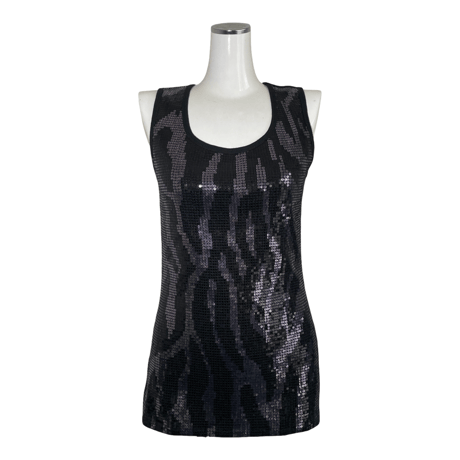 Zebra Sequin Tank