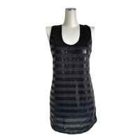 Sequin Stripe Tank Dress