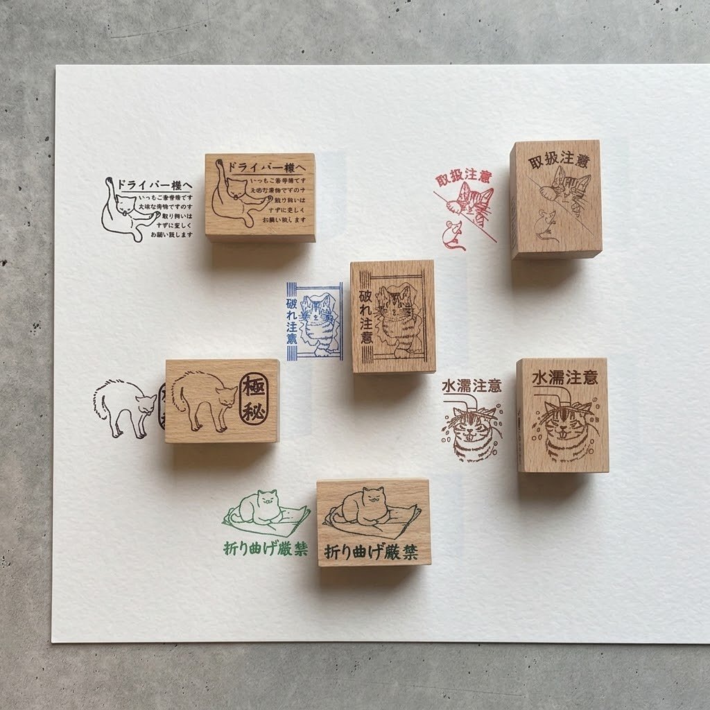 ウッドスタンプ お届けねこ | necoya books web store