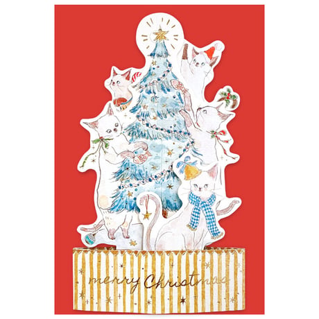 トコロコムギ　立体クリスマスカード「ツリー」
