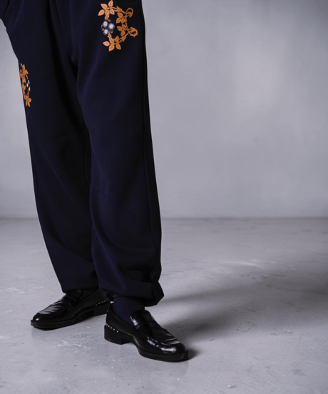 Thorn & Bloom Sweat Pants(Navy)