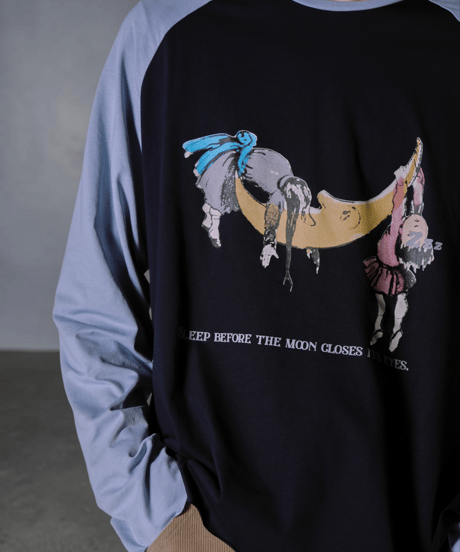 Moonlight Dream Raglan Tee(Navy)