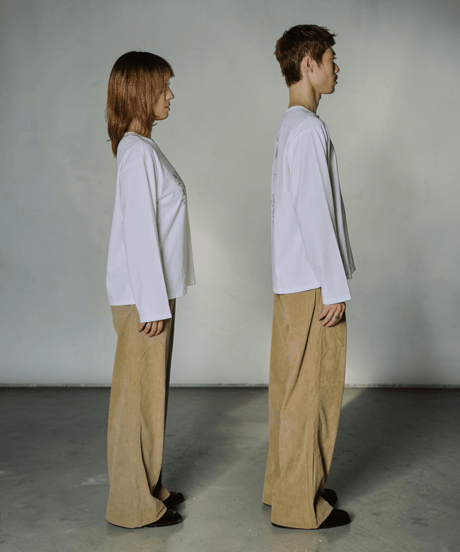 Vintage Bloom Long Sleeve Tee(White)