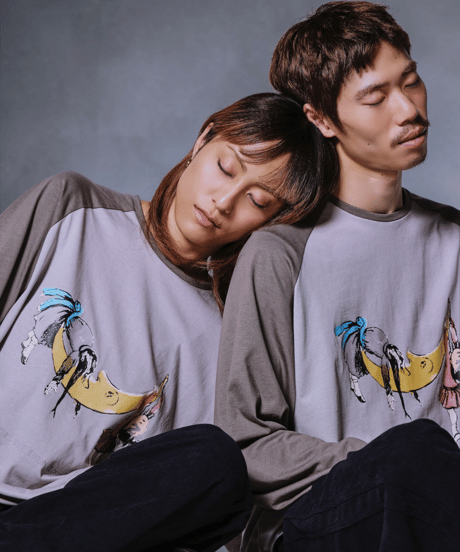 Moonlight Dream Raglan Tee(Gray)