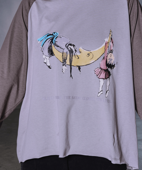 Moonlight Dream Raglan Tee(Gray)