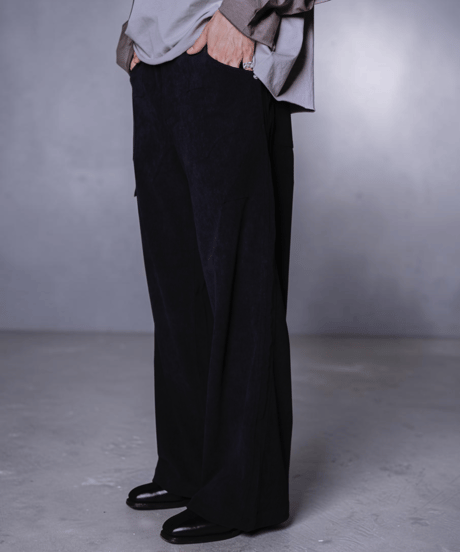 Wave Stitch Corduroy Pant(Navy)