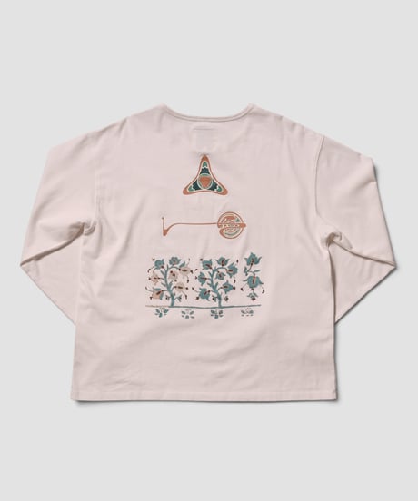 Vintage Bloom Long Sleeve Tee(White)