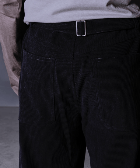 Wave Stitch Corduroy Pant(Navy)