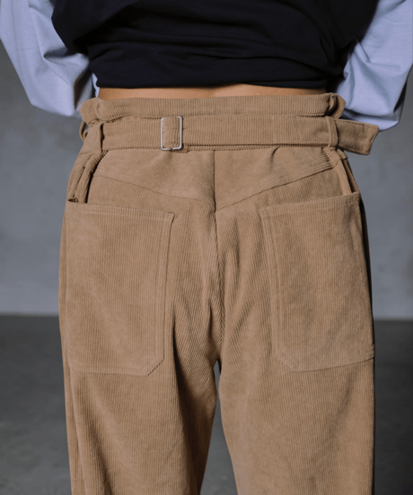 Wave Stitch Corduroy Pant(Beige)