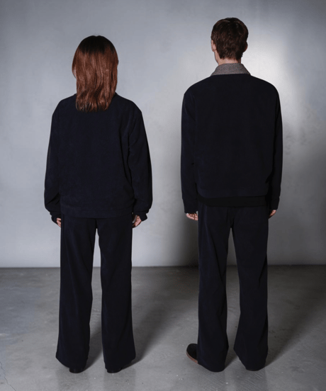 Wave Stitch Corduroy Pant(Navy)