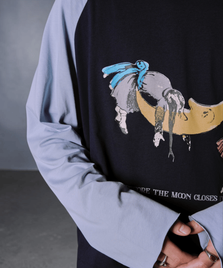 Moonlight Dream Raglan Tee(Navy)
