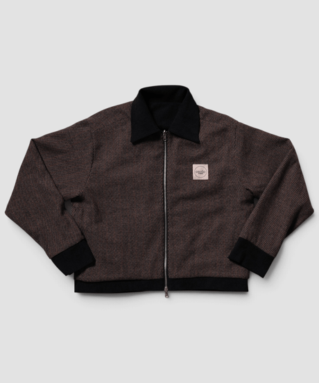 Two-Face Corduroy & Tweed Jacket(Navy/Brown)