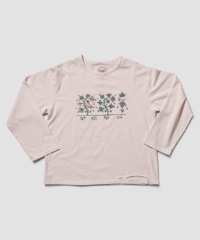 Vintage Bloom Long Sleeve Tee(White)