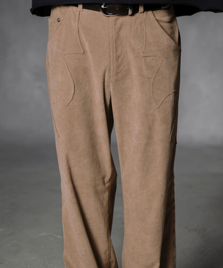 Wave Stitch Corduroy Pant(Beige)