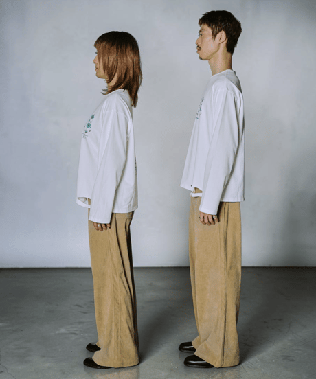 Vintage Bloom Long Sleeve Tee(White)