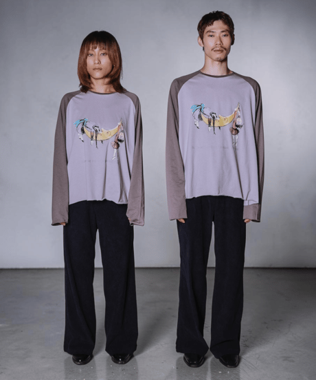 Moonlight Dream Raglan Tee(Gray)