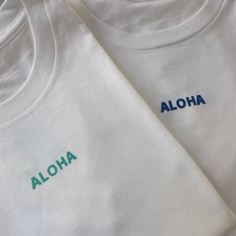 （即納品）ALOHA×and Sea珊瑚　ノースリーブ T　（ブルー）