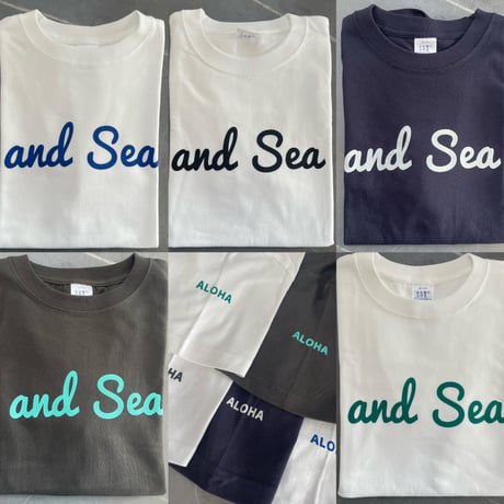 and Sea×ALOHA Tシャツ