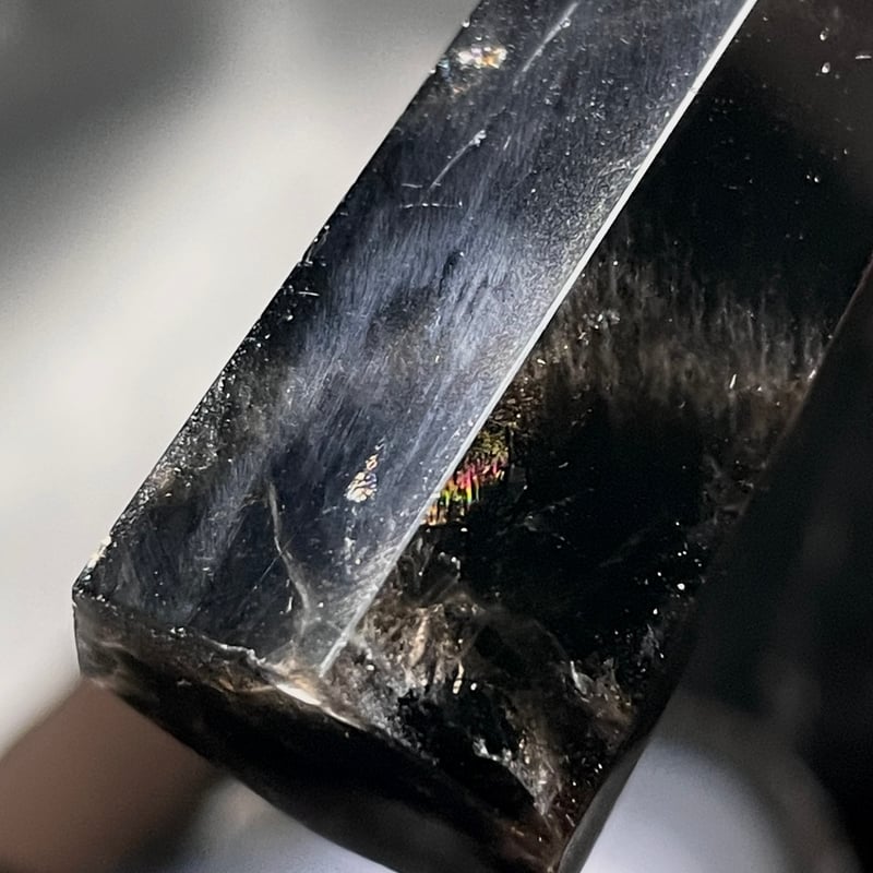 モリオン【黒水晶】タワー◇六角柱◇ポイント◇天然石◇パワーストーン