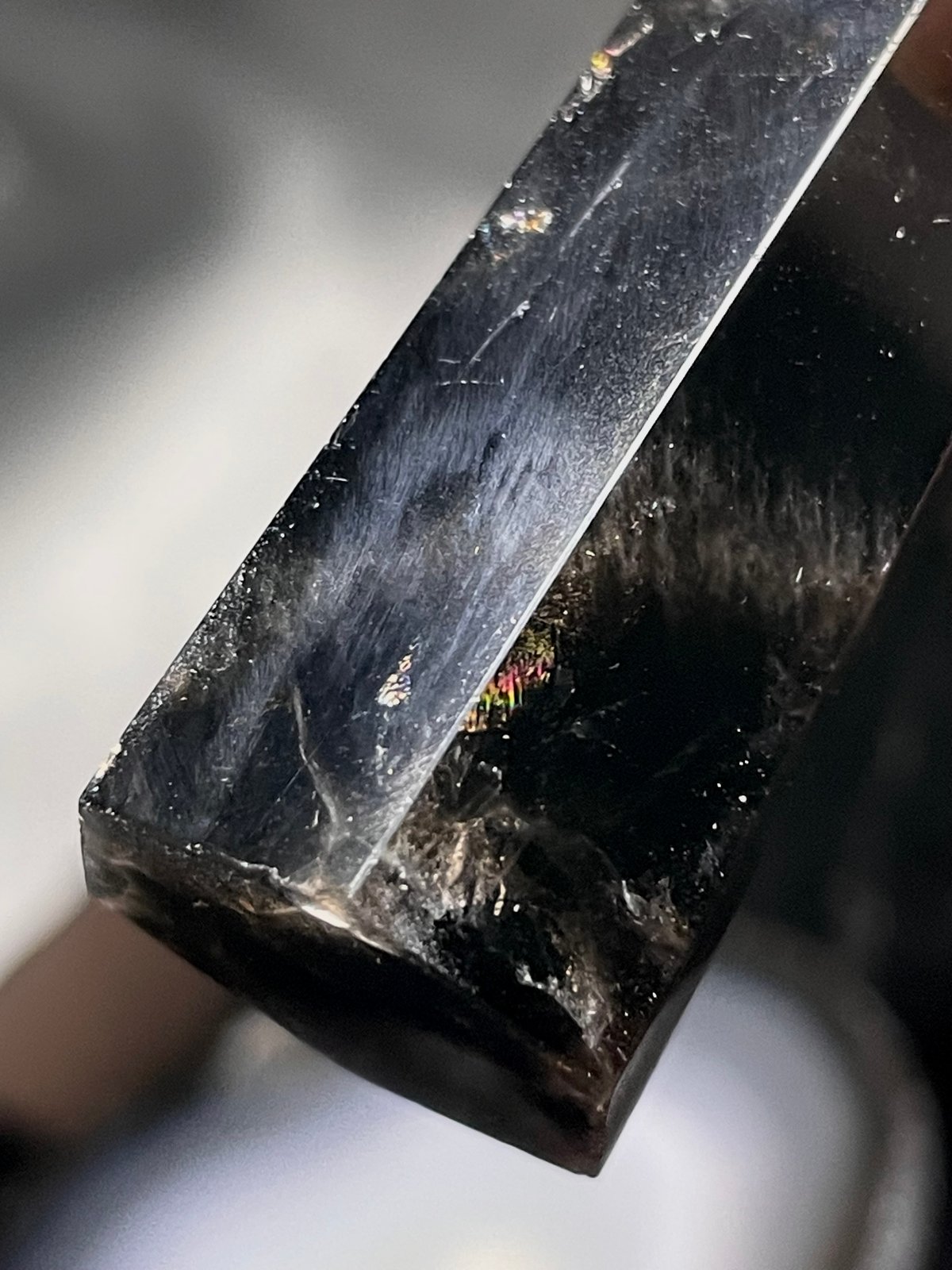 モリオン【黒水晶】タワー◇六角柱◇ポイント◇天然石◇パワーストーン