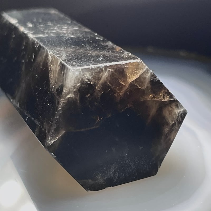 モリオン【黒水晶】タワー◇六角柱◇ポイント◇天然石◇パワーストーン