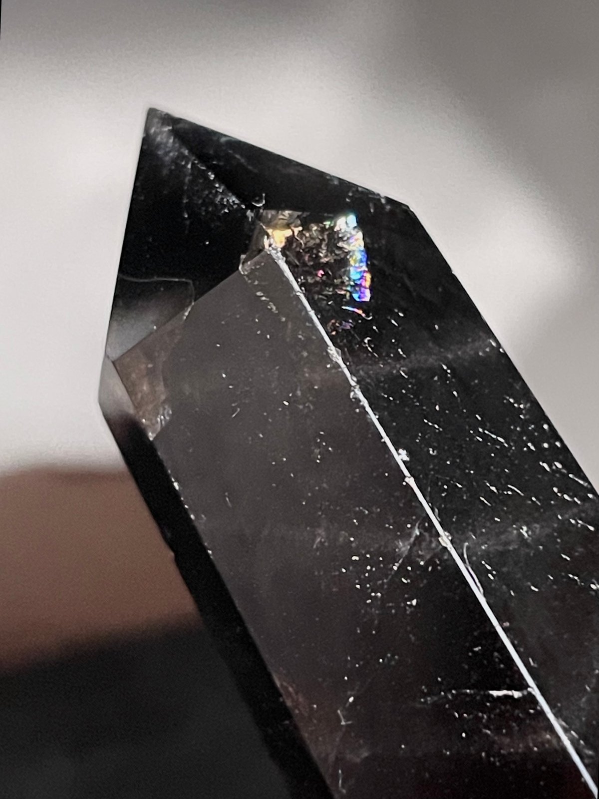 モリオン【黒水晶】タワー◇六角柱◇ポイント◇天然石◇パワーストーン