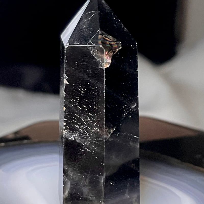 モリオン【黒水晶】タワー◇六角柱◇ポイント◇天然石◇パワーストーン