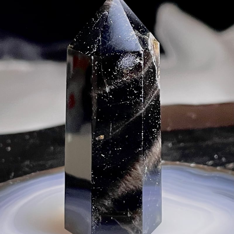 モリオン 六角柱 モリオン【黒水晶】タワー◇六角柱◇ポイント◇天然石◇パワーストーン
