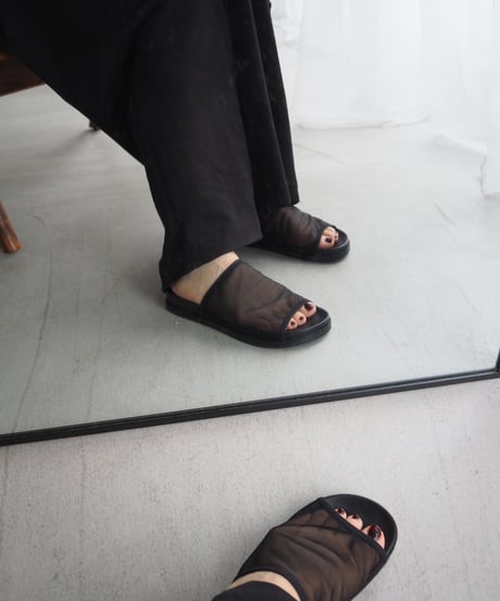 【即納】flat tulle sandal