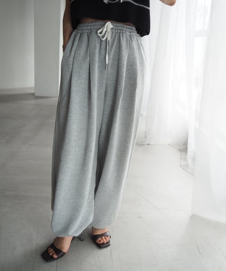 【即納】double tuck sweat wide pants / ivory