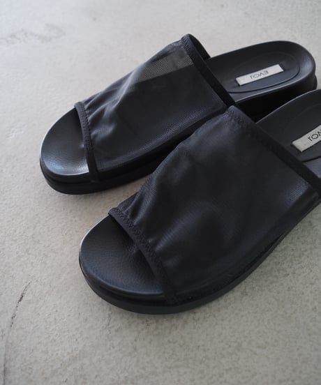 【即納】flat tulle sandal