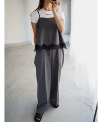 【即納】lace camisole dot all in one
