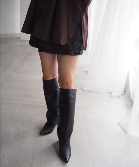 ワイドライン美脚ロングブーツ