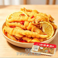 百味 無骨 酸辣鸡爪 300g 柠檬酸辣鸡爪 檸檬酸辣雞爪 雞腳 鳳爪 レモン味 酸辣 モミジ 鶏の足 骨なし【冷蔵便】