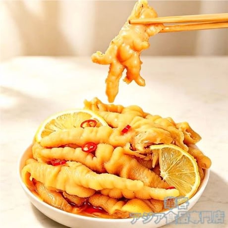 百味 無骨 酸辣鸡爪 300g 柠檬酸辣鸡爪 檸檬酸辣雞爪 雞腳 鳳爪 レモン味 酸辣 モミジ 鶏の足 骨なし【冷蔵便】