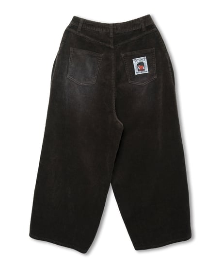 コーデュロイレクタングルパンツ（ココアブラウン）