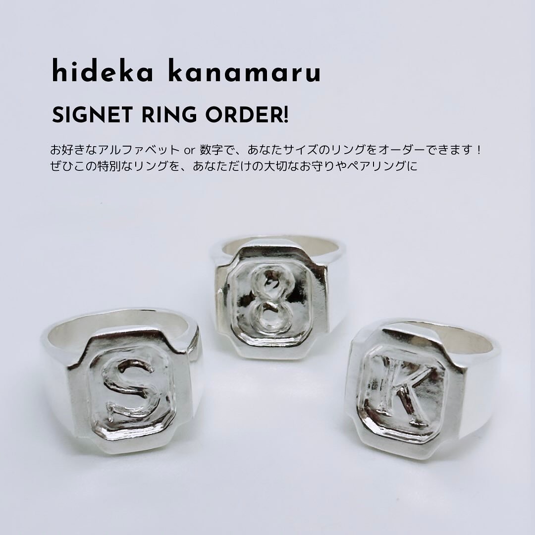 Dオーダーリング 受注制作】SIGNET RING | hideka kanamaru