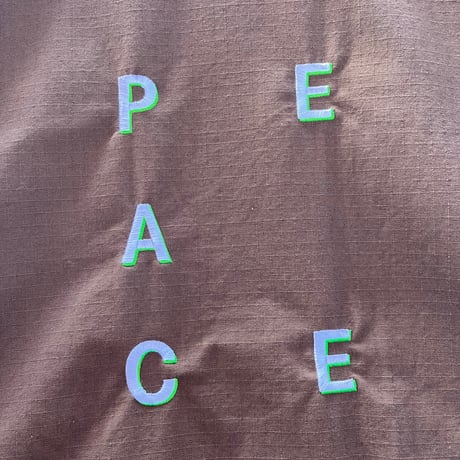 US BDU JACKET”PEACE" / BROWN /MEDIUM【used】